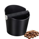 Coffee Knock Box, 4.8 Inch Espresso Knock Box Coffee Bin Coffee Machine Accessories Coffee Grounds Knock Box Shock-Absorbent Barista Knock Box with Removable Metal Knock Bar, Barista Accessories