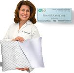 Lussi & Company Toddler Pillow 2 Year Old-13x19 Toddler Pillow - Pillow Protector-Toddler Pillows for Sleeping-Kids Pillow-Travel Pillows-Ergonomic Pillows for Kids-Patent Pending (Silver)