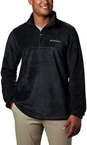 Columbia Men's Steens Mountain Half Zip Fleece, Black, Medium