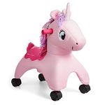 Radio Flyer Shimmer The Magical Unicorn with Interactive Lights and Sounds, Ride On Toy for Toddlers Ages 1-3, Pink Unicorn Toy for Kids