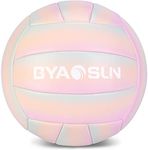 BYAOSUN Soft Official Volleyball for Indoor Outdoor Beach, Size 5 Training Volleyball for Beginner Teenager Adult