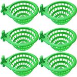 FKUMLUN 6PCS Bird Nests Plastic Hollow Hanging Cage Eggs Hatching Tool Bird Breeding Hut Nest Pan Finch Parrot Canary