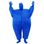 RHYTHMARTS Inflatable Costume Full Body Suit Halloween Christmas Costumes Fancy Dress Cosplay Clothes Party Adult (Blue)