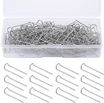 200 Pcs Floral Pins Greening Pins U-Shape Floral Fern Pins Sewing Pins Straight Pins for Sewing Double Blocking Pins Sewing U Pins Plant Pins for Straw Wreaths Arrangements Craft Projects, Bouquet