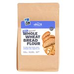 Raw Himalayas 100% Whole Wheat Bread Flour (2 Kg), Unbleached | Brown/Malted Breads | Sourdoughs | Pizza Base | Graham Crackers | Whole Wheat Biscuits | Cookies | High Protein | Himalayan flour