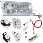 3387747 Dryer Heating Element & 279816 Thermostat Kit & 279973 3392519 Thermal Cut-Off Fuse Replacement Compatible with Kenmore, Samsung, Whirlpool, KitchenAid Electric dryers and More