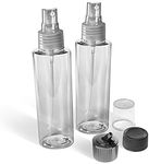 VViViD Empty Plastic Spray Clear Bottles BPA-Free (2 Pack (4oz))