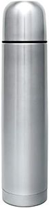 GRÄWE Isolierflasche aus Edelstahl, 1 Liter Trinkflasche, Vakuum-Isolierte Thermoflasche mit Becher und Drehverschluss, auslaufsicher, spülmaschinenfest - 1000 ml