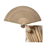 Personalized Wedding Handheld Folding Fans (25 Pcs)- Engraved Summer Wedding Fans, Sandalwood Fans, Custom Wooden Fans Party Favor Bridal Shower Christmas Gift