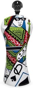 Barudan Golf Poker Queen Golf Hybrid Headcover 3 Wood Fairway Head Cover Driver Headcover Head Cover fits for All Brand Golf Headcovers for Driver, Fairway Woods, Hybrids (Fairway Cover)