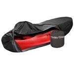 Tough Cover Kayak Cover, Heavy Duty 300D Marine Grade Fabric, Fits 9.5ft - 12ft, Protects Against Water, UV, Dust, Dirt, Wind for Outdoor Protection, Kayak Accessories (Black)