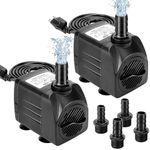 GROWNEER 2 Packs 550GPH Submersible