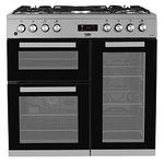 Beko 90cm Dual Fuel Range Cooker - Stainless Steel