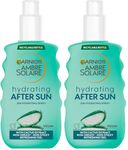 Garnier Ambre Solaire After Sun Spray for Face & Body, Hydrating & Refreshing Sunscreen, Ultra-Light Soothing Formula, Refreshing Feel, Non-Greasy, Non-Sticky 150ml (Pack of 2)