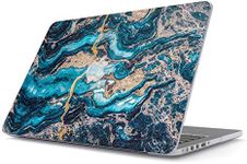 BURGA Hard Case Cover Compatible with MacBook Pro 16 Inch Case Model: A2141 with Touch Bar & Touch ID Crystal Blue Marble