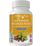 Simply Pure Wild Harvested Rhodiola Rosea Capsules x 90 - (450mg) - 100% Pure, Wild Harvested, Gluten Free, Vegan