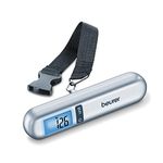 Beurer LCD Display LS 06 Luggage Scale | Blue Backlit LCD | Automatic Hold Function | Suitable for Weighing Other Objects | Weight Capacity 40 kg