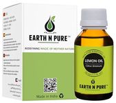 Earth N Pure Lemon Essential Oil for Revitalizing Care for Face, Scalp & Skin | 50 ML