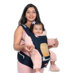 Infantso Premium Hip Seat Baby Carrier with 4 Adjustable Carry Positions, Carrier for 0 to 3 Years Baby with Hip Seat, Kangaroo Style Bag, Baby Carrying Bag for Newborn to Toddler, Weight Upto 15kgs