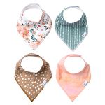 Copper Pearl Baby Bandana Drool Bibs for Drooling and Teething 4 Pack Gift Set "Autumn" by Copper Pearl