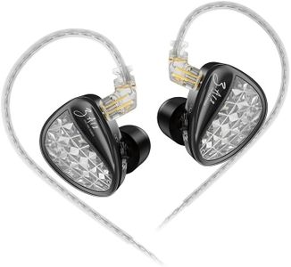 KZ ZA12 in Ear Monitor, 2DD+4BA Hybrid IEM Earphones, 6 Driver HiFi KZ Wired Earbuds Hradphones, Gaming Earbuds, Silver-Plated IEM Cable for Musician Audiophile(Standard Version, Without mic)