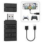 8Bitdo USB Wireless Adapter 2 for Windows, Mac & Raspberry Pi, Compatible with Xbox Series X & S Controller, Xbox One Bluetooth Controller, PS5/PS4/PS3 Controller with OTG Cable