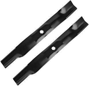 Fourtry Replacement AM137327 High Lift Blades, Compatible with 42" Cut John Dee re D105 D125 D130 LT150 LA135 Z225 Lawn Mowers, Replaces for AM141032 AM141034 AM141034 M154061 M154062, 2 PACK