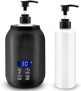 Scaldaolio da Massaggio, Riscaldatore di Olio per Bottiglia Singola con Display a LED, Dispenser di Scaldabiberon per Lozioni Portatili Regolabili in Temperatura, Bottiglia