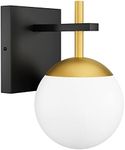 Ralbay Black Gold Wall Sconce, Mid 