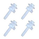 Toilet Seat Hinge Bolt Screw, 4 PCS Universal Plastic Downlock Nuts Toilet Seat Hinge Bolts Replacement Parts for Fixing Top Mount Toilet Seat Hinges