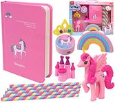 Toyshine Unicorn Stationary Set - Erasers, Pencils, Sharpner, Diary - Birthday Party Return Gift Party Favor for kids