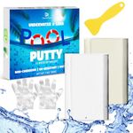 Pool Putty - 10oz 2 Part Epoxy Pool Repair Kit Pool Leak Sealer for Fixing Leaks, Cracks - Underwater or Above Fast Repair Epoxy Putty for Tile, Fiberglass, Concrete, Cement and Other Surfaces