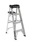 Louisville Ladder AS3004 4-Foot Duty Rating Aluminum Stepladder, 300-Pound