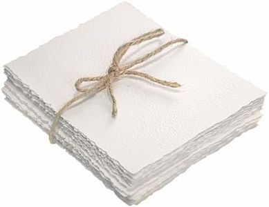 100 Pcs Textured Paper 5 x 7 inch, Cold Press Watercolor Paper 140lb/300 GSM,Textured Handmade Paper for Watercolors,Cards,Crafts,Wedding Invitations