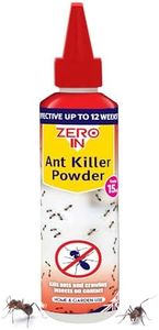Zero In® Ant Killer Powder – 150g, Puffer-Nozzle Treatment of Ants, Woodlice, Cockroaches, Earwigs and Other Bugs, Home & Garden, Ready-To-Use Fast Acting Formula