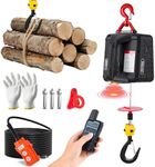 NEWTRY 3 in 1 Electric Hoist, Upgraded Infrared Limit Switch, 1100LBS Portable Electric Winch, 110volt Vertically & Horizontally Lifting
