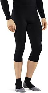 Men Standard Max Warm 3/4 Base Layer Bottom, Black (Black 3000), XL
