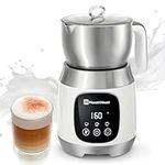 Maestri House Milk Frother, Variable Temp and Froth Thickness Milk Frother and Steamer, 21OZ/600ML Smart Touch Control Milk Warmer, Dishwasher Safe, Memory Function for Latte Cappuccino, Hot Chocolate