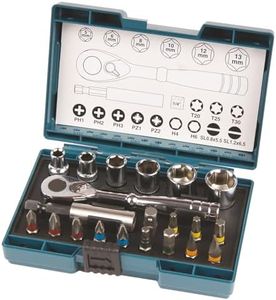 Makita Mini Rachet Handle Driver and Socket Set (21 Pieces)