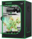 VIVOSUN 24"x24"x36" Mylar Hydroponic Grow Tent with Observation Window and Floor Tray for Indoor Plant Growing 2'x2'