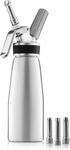 ProKitchen SS MOSA Cream Whipper - 1000ML Cream Dispenser Canister with 3 Decorative Nozzles Multiple Attachments | Ideal for Home, Café, Hotel & Restaurant Use
