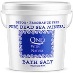 One With Nature Bath Salt Fragrance Free (1x5lb)