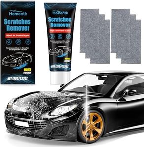Nano Sparkle Cloth Car Scratch Remover, 120g Paint Restorer with 6 Wipes Cleaning Cloth, Car Polish Wax Cleaning Kit- Scratch Repair for Vehicles, Removes Swirls & Water Spots