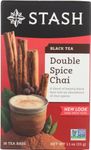 Stash Double Spice Chai, Black Tea, 18 count (Pack of 1)