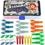 Sougayilang Fishing Lures Kit for Freshwater Bait Tackle Kit for Bass Trout Salmon Fishing Accessories Tackle Box-F