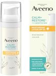 Aveeno Face CALM+RESTORE Moisturising Lotion SPF 50, 50ml - Soothes Sensitive Skin with Deep Hydration and High Sun Protection for Daily Use