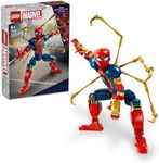 LEGO Marvel Iron Spider-Man Construction Figure, Super-Hero Action Toy for 8 Plus Year Old Kids, Boys & Girls who Love Role-Play Toys, with Armour, Buildable Model, Avengers Gift Idea 76298