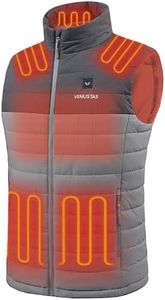 Venustas Men's Heated Vest with Battery, Up to 20 Hours of Warmth, Winter Quilted Vest for Outdoor