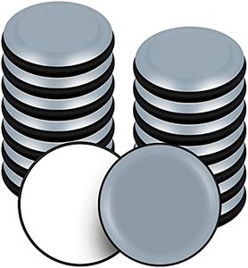 VABNEER Scivoli per Mobili, 16 Pezzi PTFE Teflon Rotondi Autoadesivi Cursori di Mobili per Spostare Mobili Pesanti (Rotondi, 30mm)