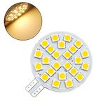 GRV T10 921 194 LED Bulb 24-5050 SMD lamp Super Bright AC 12V /DC 12V -24V Boat Iandscaping Ceiling Dome Interior Lights Warm White (2nd Generation) Pack of 4